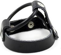 binxliuxo Dispositif de Retard réglable en Cuir Triangulaire Portable pour Hommes Pënë 1pc-Noir