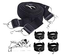 binxliuxo KUGEKI B/D/S/M Nylon avec Lit Romantique et Matelas Réglables Fixe avec Ensemble d'Accessoires de Chambre