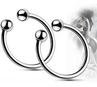 binxliuxo Lot de 2 bagues d'entraînement à retardement en métal pour Hommes, Pẹnis rịng Polyvalent