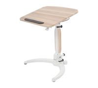binxun Bureau debout, réglable en hauteur, pliable, mobile, hauteur réglable, 75 à 110 cm, avec inclinaison de 15 à 90 °, roulettes et paroi de protection, bureau pliable ergonomique pour le bureau à