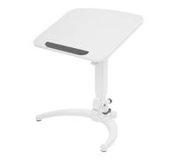 binxun Bureau debout, réglable en hauteur, portable, pliable, hauteur réglable, 75 à 110 cm, avec inclinaison de 15 à 90 °, roulettes et paroi de protection, bureau pliable ergonomique pour la maison
