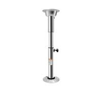 binxun Pied de table réglable en hauteur - Charge maximale : 55 kg - Avec bouton de blocage et pédale amovible - En aluminium léger - Pour camping, camping-car, cuisine, yacht