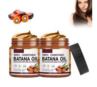 Bio Batana Oil for Hair Growth Huile de Batana pour cheveux non raffinée du Honduras pour des cheveux plus sains, plus épais et plus épais (2 pièces)