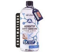 bio-chem additif enzymatique anti-odeurs pour lessive 1L - Ocean Fresh | Formule 5X Enzyme Boost & probiotiques - anti odeurs sueur, animaux - Pour affaires de sport, de travail, du quotidien