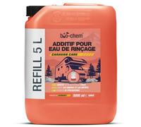 Bio-Chem - Additif sanitaire pour Eau de rinçage 5L - Nouvelle Formule avec microorganismes - Produit WC nettoyant pour Toilettes sèches de Camping et Camping Car