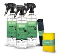 Bio-Chem - Décapant fientes d'oiseaux et traces d'insectes sur carrosserie voiture 3 x 750ml avec éponge - Nettoyant insectes et fientes d'oiseaux pour voiture, moto ou camping-car