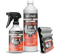 bio-chem Décapant résine de fumée de barbecue 500ml + 1L + éponge