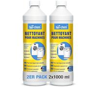 bio-chem - Nettoyant lave-linge & lave-vaisselle 2×1L - Nettoyant intensif liquide pour machines