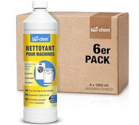 bio-chem - Nettoyant lave-linge & lave-vaisselle 6×1L - Nettoyant intensif liquide pour machines