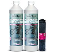 Bio-Chem - Nettoyant pour chaine de vélo 2 x 1L - Degraissant - Produit écologique nettoyant chaine velo route - accessoire vtt