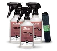 Bio-Chem - Nettoyant pour tissu, canapé, siège 3 x 0,5L - Détache et neutralise les odeurs sieges de voiture, canapés, tapis, moquette - Produit pour rembourrages en tissu