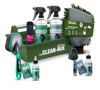 bio-chem - Premium Set 9 produits de soin du vélo - Produits nettoyants d'entretien du cadre velo route, de la chaine vtt - Accessoires velo inclus - Boite de rangement incluse