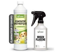 bio-chem Produit enzymatique 1L + flacon mélangeur pour odeurs d'animaux