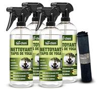 Bio-Chem - Produit nettoyant pour tapis de sport 3 x 750ml - Nettoyant tapis yoga fitness sport maison anti odeurs - Yoga accessoires de nettoyage tapis sport fitness