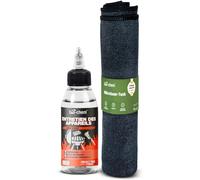 Bio-chem - Produit pour nettoyer les outils de jardin Set 100 mL + chiffon en microfibres - Spray nettoyant outillage de jardin et de barbecue - Nettoyage secateur de jardin, accessoires barbecue