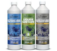 bio-chem Set de 3 additifs sanitaires pour camping car