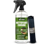 bio-chem Spray nettoyant cuisine 750ml + chiffon en microfibres