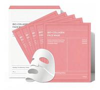 Bio-Collagen Masque Profond Réel, Masque Collagene Visage, Hydratant, Minimisation des Pores, Amélioration de l'Élasticité | 34 g (1,19 oz) x 5 pièces