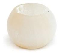 bio-elements - bougeoir arrondi en sélénite poli 700 g G