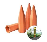 Bio Green Hydro Wine set de 4 systèmes d'arrosage pour balcon et plantes en pot | Cône d'arrosage en argile adapté aux bouteilles de vin I Distributeur d'eau pour plantes en pot