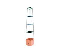 Bio Green Mt 1Q Tour Pour Plantes Grimpantes Maxitom Terracotta 25,5 X 25,5 X 150 Cm