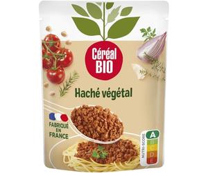 BIO - Haché végétal façon bolognaise au soja Bio à cuisiner CEREAL | Savoureux et onctueux | Parfait pour vos plats de pâtes | le sachet de 250g | LOT DE 4