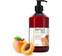 Bio Huile D'abricot 100% Pure Et Naturelle Pressée À Froid: Huile Hydratante Après-Soleil, Conditionneur Pour Cheveux, Ongles Et Cuticules, Soin De La Peau Sensible - 500 Ml