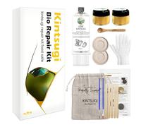 Bio Kintsugi Kit de réparation dorée, colle Kintsugi pour réparation de sécurité alimentaire, poterie significative, passe au lave-vaisselle, parfait pour les débutants, apportez de l'art japonais à