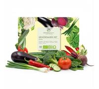 BIO Kit de graines potager avec 10 variétés de légumes - semis potager de culture biologique prêt à pousser idéal pour terrasse, balcon & jardin