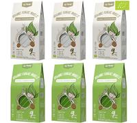 Bio Konjac Pates Vegan Sans Gluten/Prêt à l'Emploi/Sans Rinçage 270g x6 Box (12 Pack), Elf-Family Shirataki de Konjac Nouille de Konjac/Keto/Faible en Calories/Sans Sucre -Spaghetti&Fettuccine