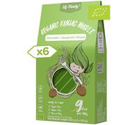 Bio Konjac Pates Vegan Sans Gluten/Prêt à l'Emploi/Sans Rinçage 270g x6 Box (12 Pack), Elf-Family Shirataki de Konjac Nouille de Konjac/Keto/Faible en Calories/Sans Sucre -Spaghetti