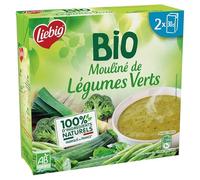 BIO MOULINÉ DE LÉGUMES VERTS 2 X 30 CL 600G, LIEBIG, LOT DE 4