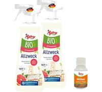 Bio Nettoyant universel pour toutes les surfaces, y compris le bois ¿ Végétalien ¿ 2 x 500 ml ¿ Avec échantillon de produit ¿ Fabriqué en Allemagne