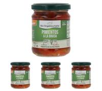 Bio Organica Poivrons rouges grillés à l'huile 190 g (Lot de 4)