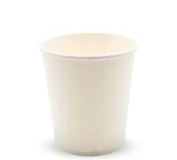 Bio Packaging Lot de 50 gobelets en papier + PE, couleur blanche, 210 ml - 7 oz jetables