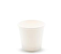 Bio Packaging Lot de 50 gobelets en papier + PE de couleur blanche de 75 ml - 2,5 oz jetables