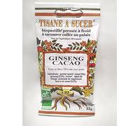 Bio Pastilles Tisane à Sucer Ginseng Cacao Bio - 15g - 25 pastilles
