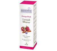 Bio Planete Bio Omega Pink Mélange d'huile de lin pour compléments alimentaires (6 x 100 ml)