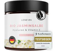 Bio Pommade Jasmin Cernes - Gagnant F.A.Z. Kaufkompass 2023 - Crème Yeux Naturelle Anti-Rides - Peau Sensible - Hyaluron, Vitamine E, Aloe Vera - Fabriqué En Allemagne, Végan, Sans Cruauté