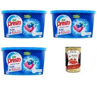 Bio Presto Bio Presto Power Caps Classico Prédicat Lessive en capsules pour vêtements colorés Lot de 3 x 18 lavages + Italian Gourmet Polpa 400 g