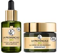 Bio-Routine Anti-Âge-Sérum L¿Extrait De Jouvence 30 Ml Plus Crème Or De Jouvence 50 Ml-Pour Tous Types De Peau Même Les Plus Sensibles