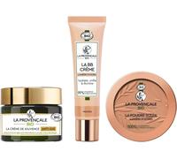 Bio-Routine Maquillage & Soin-3 Produits Bio & Naturel-Bb Crème,Crème De Jouvence Anti-Âge Et Poudre Bonne Mine