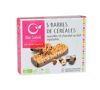 BIO SOLEIL - Barres de céréales noisettes chocolat x5 130g - Vente à l'unité - meilleure offre