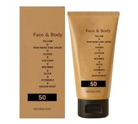 Bio Talg Protection solaire organique | Crème solaire SPF 50 - Crème de protection large bande non grasse avec soin hydratant pour le visage et le corps