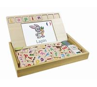 Bio Toys L?ecole Des Mots Bilingue Français- Anglais - Jeu En Bois Beige TU