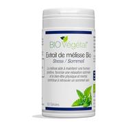 BIO Végétal Phytosud Extrait de Mélisse Bio pour Favoriser Relaxation et Sommeil - Complément Alimentaire Végétal Anti-Stress - Extraction et Fabrication Française - 60 Gélules - Cure 30 Jours