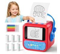 BioAdvanced Imprimante thermique portable intelligente pour enfants, imprimante thermique sans encre sans fil, mini autocollant thermique avec commande vocale et 6 options de style