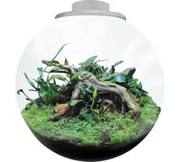BioArt Bowl 225, Jardin LED Nano, Verre Haute Qualité, 5.1L, avec Éclairage LED 5W Réglable, Minuterie et Ventilateur, 225 x 220 mm (Blanc)