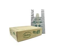 BioBag Lot de 150 sacs à déjections d'animaux de compagnie avec poignées, taille standard, parfaits pour toutes les races de chiens