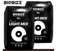 Biobizz 2 x 50 L Lumière-mix Organique Pflanzerde Avec Perlite Cultiver Terreau
